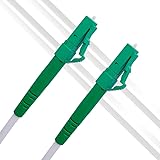 Elfcam® - 1,5m Glasfaserkabel LC/APC (9°) Polieren Stecker auf LC/APC (9°) Polieren Stecker Singlemode (OS2) Simplex,Deutsche Telekom FTTH Lichtwellenkabel Weiß, 1,5 Meter