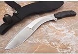 Generisch TEERMA MT1- Integriertes geschmiedetes gerades Messer im Freien mit fester Klinge, Überlebensmesser, Perfektes Bushcraft Messer Outdoor,Jagdmesser,Angelmesser mit feststehende Klinge