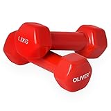 Oliver Vinyl Hantel 2 x 1,5 kg Hantelset Kurzhanteln Fitness Aerobic Training