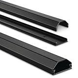 Hama Stabiler Kabelkanal aus Aluminium Schwarz (1,1 Meter...