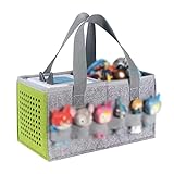 Tasche für Toniebox Starter Set Aufbewahrungstasche für Toniebox Figur, Home Outdoor Handtasche für Tonies Audio Player und Puppen Musikspielzeug Falttasche für Kinder Toniebox Zubehör (Graugrün)