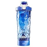 LHHW Elektrischer Shaker, Protein Shaker Bottle mit Atmosphärenlicht, Hergestellt mit Tritan-BPA frei, 700ml Wiederaufladbarer Elektrischer Blender mit USB-Aufladung（Blau）