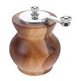 Homoyoyo Handkurbel Pfeffermühle Manuelle Gewürzmühle für Salz und Pfeffer Einstellbares Keramikmahlwerk Tragbare Gewürzstreuer für Küche und Grill