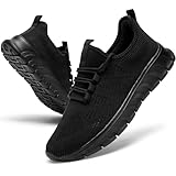 YRLTYO Turnschuhe Herren Schuhe Laufschuhe Sportschuhe Sneakers Wanderschuhe Leichte Slip On Männer Tennisschuhe Schwarz 43