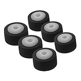HOLIDYOYO 6 Stück Teiliges Kunststoff Pressband Laufräder Pinch Roller für Kassettendeck und Videorecorder Langlebig Ersatz für Audio und Stereoanlage Maße