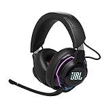 JBL Quantum 910 Over-Ear Gaming Kopfhörer – Wireless 2,4 GHz, Bluetooth 5.2 und 3,5 mm Klinke – Mit Head-Tracking-Funktion, ANC und 39 Stunden Akkulaufzeit – Schwarz