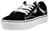 Vans Seldan Platform St Sneaker für Damen, Leinwand Schwarz Weiß, 39 EU