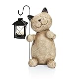 Weltbild Dekofigur Katze Carlo mit LED-Laterne - Gartenfigur...