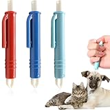 BAVALIN Zeckenzange Set für Für Hunde Katze - 3er Set Zeckenpinzetten Für Hunde, Katzen, Pferde Und Menschen, Einfacher und Sicherer Zeckenentferner für Zecken Jeder Größe (Rot, Blau, Dunkelblau)