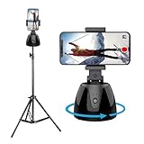 Smart Tracking Phone Holder Rotation App Required Cell Phone Stand Face& Body Auto Tracking Phone Holder für Live Streaming/Vlogging/Video Shooting/All Phones/Tablets