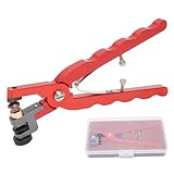 BowyTrading Leder-Uhrenarmband-Schneidzange, Edelstahl-Uhrenband-Lochzange mit ergonomischem Griff für präzise runde Löcher an allen Uhrenarmbändern