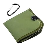 KiBcsLic Faltbares Sitzkissen Outdoor Sitzunterlage Wander Polster Picknickmatte mit Haken Wasserdichtes Oxfordmaterial für Trekking Picknick Camping Park, GrÜn