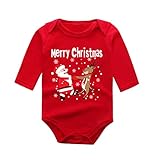 Cokbyavla Baby Weihnachten,Strampler Jungen Weihnachten Kinderkostüme Elfenkostüm Set Kinder Babykleidung Mädchen Walkoverall Baby Lebkuchenmann