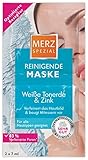 Merz Spezial Reinigende Maske – Gesichtsmaske mit weißer Tonerde, Zink und Hyaluronsäure – Verfeinert das Hautbild, beugt Mitessern vor – 1 x 14 ml