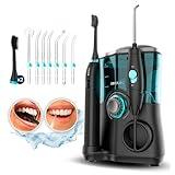 Cecotec Mundpflegecenter Bamba ToothCare Jet Clean. 18 W, Munddusche 600 ml Kapazität, 10 Druckstufen, 7 Aufsätze und Elektrische Zahnbürste mit 5 Modi