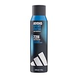 adidas Sport Fresh Anti-Transpirant Deodorant Spray für ihn, 72 Stunden Schweiß-Schutz, frischer und aromatischer Zitrusduft, vegane Formel ohne Alkohol, 150ml