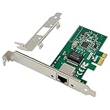 PCIe Gigabit Netzwerkkarte 1000M PCI Express Ethernet Adapter mit Intel I210AT LAN NIC Karte zur Unterstützung von PXE für Windows/Windows Server/Linux (Blitzschutzdesign)