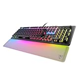 Turtle Beach Vulcan II Max – Optisch-mechanische PC-Tastatur, anpassbare RGB-Beleuchtung, Handballenauflage, lineare Titan II-Schalter, Aluminiumplatte – Schwarz