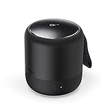 soundcore Anker Mini 3 Bluetooth-Lautsprecher, Kompakter Lautsprecher mit BassUp und PartyCast Technologie, USB-C, Wasserschutz IPX7, Individueller EQ