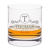 Leonardo Whiskyglas mit Gravur - Ornament Design - Personalisiert mit Name - Graviertes Whisky Glas - Geschenke für Whiskey Liebhaber zum Geburtstag - Geschenk für Sie & Ihn