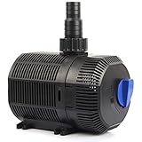 Forever Speed Keramik, Eco Pumpe Teichpumpe Filterpumpe Bachlaufpumpe Wasserpumpe 2300L/h 35W, Schwarz