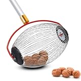 Psooyth Nusssammler Walnuss Sammler Pecan Picker Teleskopstange Obstsammler Rollsammler Nut Collector Kugelpflücker Für Eicheln, Hickory Nüsse, Spiked Balls, Nerf Darts, Golf, Objekte, 70–127 cm