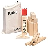 Toyfel Kubb Spiel XXL - Original Wikinger Spiel - Schweden...