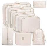 MURISE 8 Teilige Packing Cubes, Kleidertaschen, Koffer...