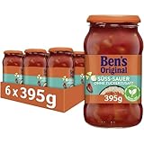 BEN’S ORIGINAL Sauce Süß-Sauer Ohne Zuckerzusatz, 6 Gläser (6 x 395 g)