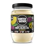Hunter & Gather Olivenöl Mayonnaise 630g | Hergestellt mit Olivenöl & Eigelb aus britischer Freilandhaltung | Paleo, Keto, Zucker- und Glutenfreie Olivenöl Mayo I Samenölfrei