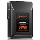 Powerextra V-Mount Ersatzakku 4200mAh 60Wh für BP-95W, mit D-TAP, USB-A und USB-C(unterstützt 45W PD) Anschlüsse