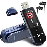 64GB Tragbarer USB MP3 Player mit Bluetooth 5.3, Clip für Sport & Laufen, FM Radio, Voice Recorder, Handy-Dateiübertragung & digitaler Audio-Shuffle
