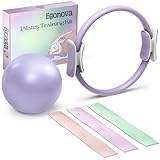 EgoNova Pilates Ring Set: 35cm Magic Circle mit doppelten...