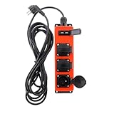 Zenitech - Wasserdichte Steckdosenleiste 3 Steckdosen 16A 2P+E mit 2x USB 2.1A - Vielseitig einsetzbar im Innen- und Außenbereich