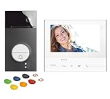 BTICINO, Flex ONE 2-Draht Videosprechanlagen WLAN Set, Classe 300 X13E mit 7' Touchscreen, 105° Weitwinkel Kamera, Video-Speicherung, Transponder Türöffner, schlüsselloser Zugang, IP54, IK10, 363910