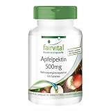 Fairvital | Apfelpektin Tabletten - mit löslichen Ballaststoffen, Calcium und Vitamin C - VEGAN - 100 Tabletten