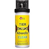 HelpMe Pfefferspray Clear zur Tierabwehr (1 Stück je 50ml) – Tierabwehrspray extra stark mit dreifacher Konzentration – Pepper Spray Hundeabwehrspray Abwehrspray Bärenspray