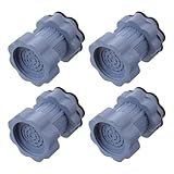 NIYANGLE 4 Stück Teiliges Waschmaschinen fußpolster Verstellbare Anti rutsch Dämpfer für Waschmaschine und Trockner Stoßabsorbierend Vibrationsmindernd Kompatibel mit Trommelwaschmaschinen