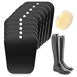 Toionmm 10 Stück Stiefelspanner, Kunststoff Stiefelspanner Damen, Hohe Stiefelformer Formeinsätze, Schwarz Stiefelform Einsätze, Stiefel Ständer Halter für Herren und Damen