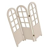 Simulations Klappschirmmodell für Kinderpuppenhaus, Miniaturmöbel europäischen Stil Maßstab 1: 6, Zubehör für Sceen Scene Zubehör aus Holz