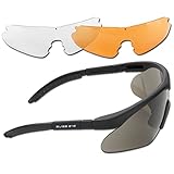 Mil-Tec Swiss SWISSEYE Raptor Sicherheitbrille, Rubber...