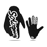 SOLO QUEEN Handschuhe für SIM Racing | Karting | ATV | alle Lenkrad Games | Kunstleder (Schwarz,XL)