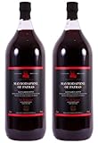 Mavrodaphne aus Patras 2x 2,0l Loukatos Likörwein rot | 15% Vol. | + 20ml Jassas Olivenöl