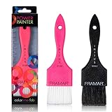 FRAMAR Haarfärbepinsel Set - Haarfärbepinsel Friseur Bürste, Pinsel Haare Färben, Haarfärbeset, Haare Färben Zubehör, Haarfarbe Pinsel, Haarfarbe Strähnchen Set, Färbepinsel Haare - 2er-Packung