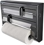 Leifheit Wandrollenhalter Parat Black, Küchenrollenhalter...