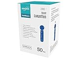 EUROPAPA® Lanzetten, Steril Einweglanzette, Blutlanzetten, Sicherheitslanzetten für Blutentnahme Blutzuckermessung Kapillare, Diabetic, 50 STK, EUROPAPA BG-Serie Blutzuckermessgerät Anwendbar