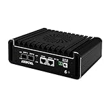 AIOPCWA Firewall Micro Appliance 12th Gen N100 Mini PC Dual 10GbE SFP+ 10Gigibit, 2 Port i226V 2.5GbE LAN, Support Winos OPNsense, Type-C, TF Slot, Barebone NO RAM NO SSD NO OS