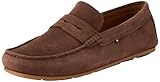 Tommy Hilfiger Herren Loafer Casual Driver aus Wildleder, Braun (Cocoa), 43