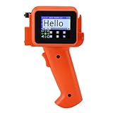 Fabater Tragbarer Tintenstrahldrucker für Textnummern, Symbole, QR-Codes, Barcodes, Leistungsstarke Tragbare Tintenstrahlpistole für Büroarbeiten oder Heimwerkerprojekte, 12,7-mm-