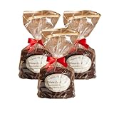 Original Nürnberger Elisen-Lebkuchen - 37% Nussanteil - handgefertigt - im Klarsichtbeutel mit roter Schleife, Inhalt: Lebkuchen Schoko 15 Stück, 1200 g